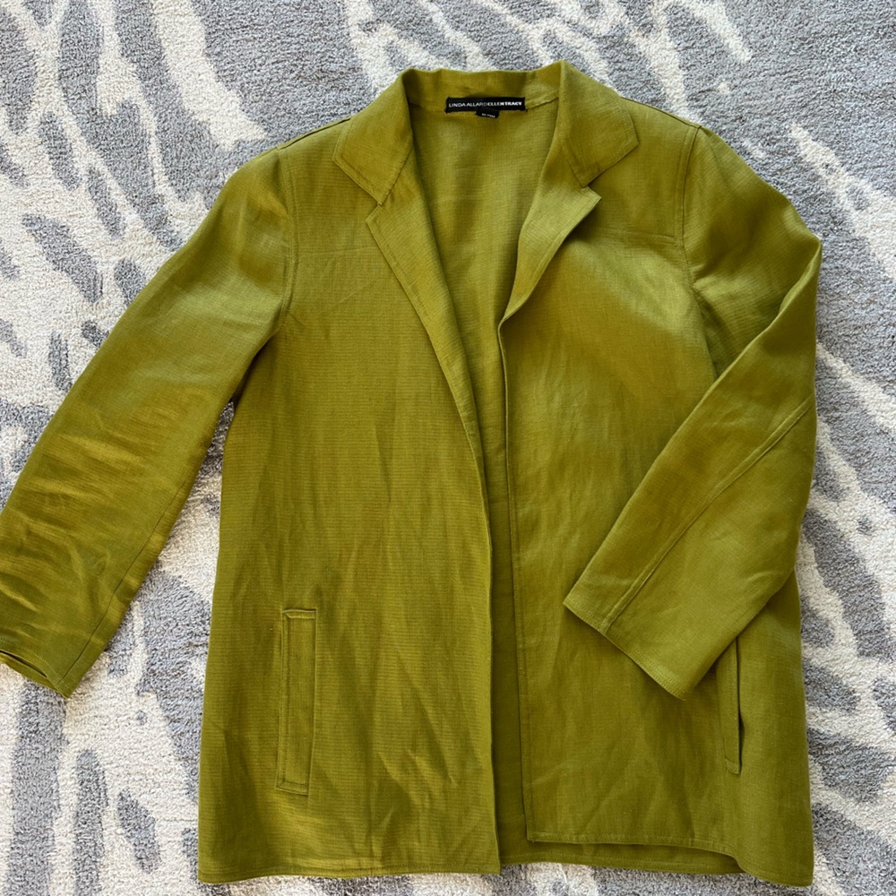 Linda Allard Ellen Tracy Linen Jacket